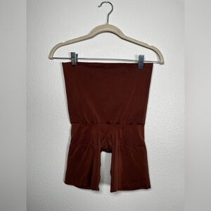 Spanx dark tan shape wear shorts size extra large
